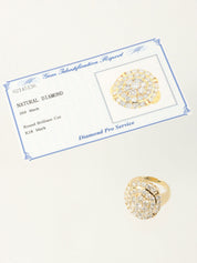 18K Gold Diamond Design Ring