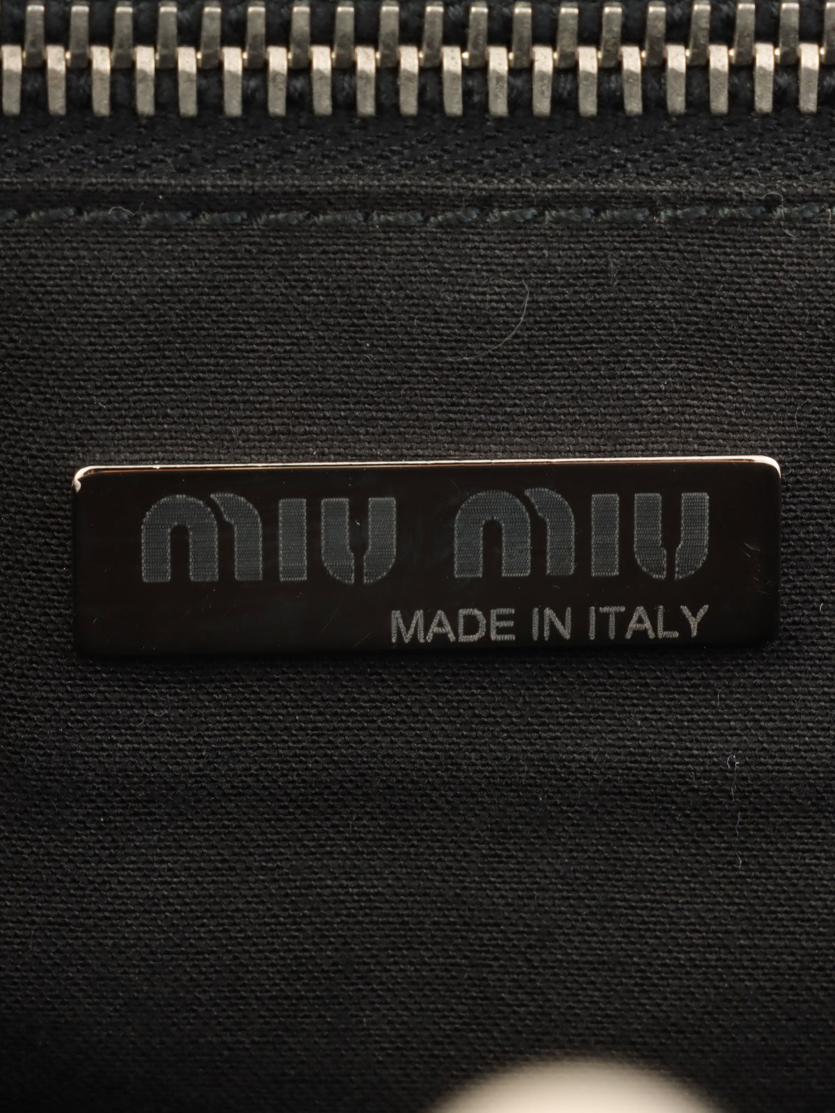 Logo Embossed Clasp Handbag in Black