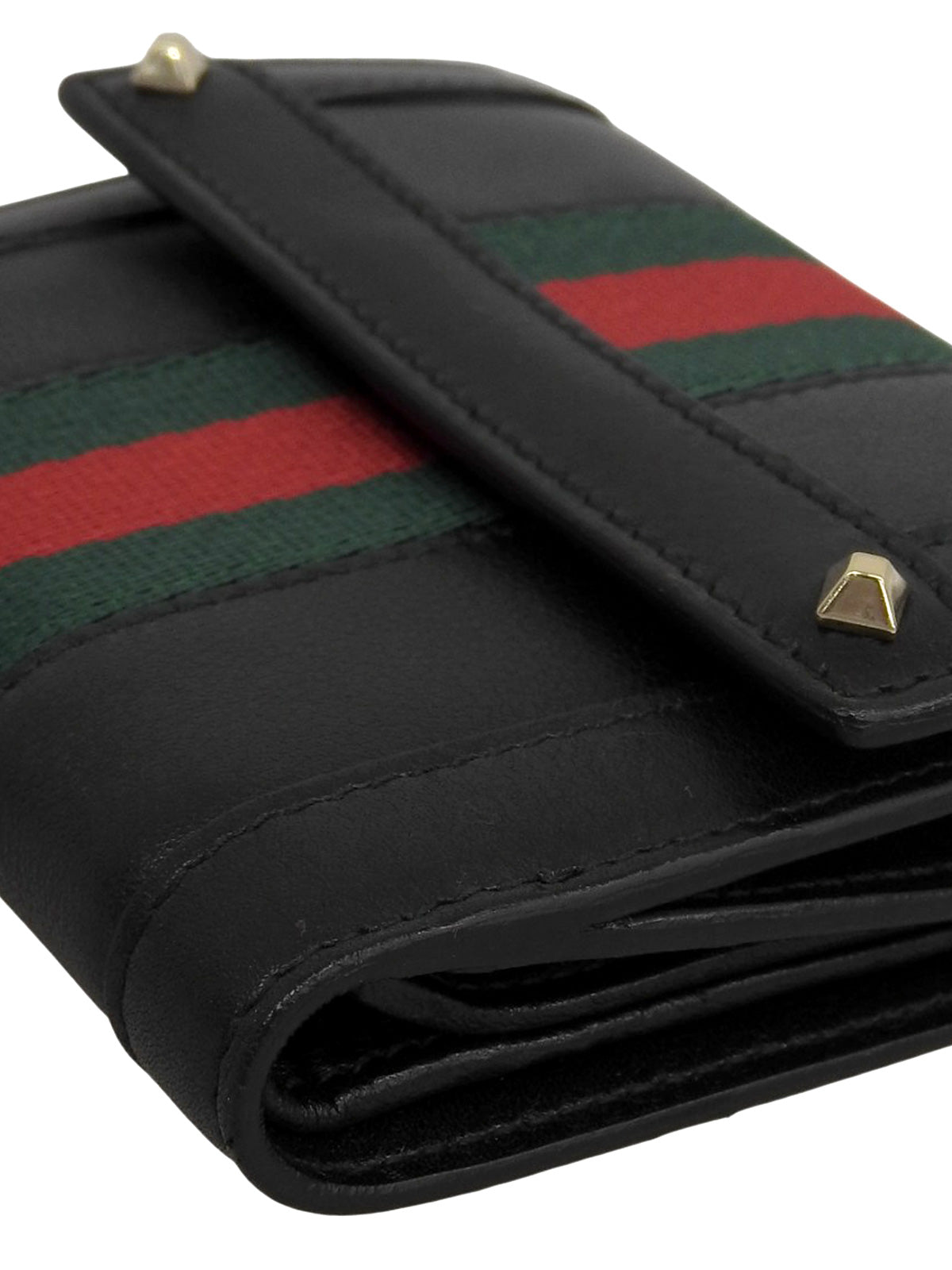 シェリーラインスタッズウォレット　ブラック