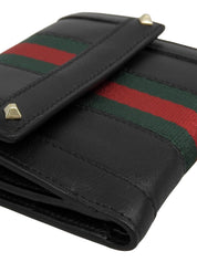 シェリーラインスタッズウォレット　ブラック