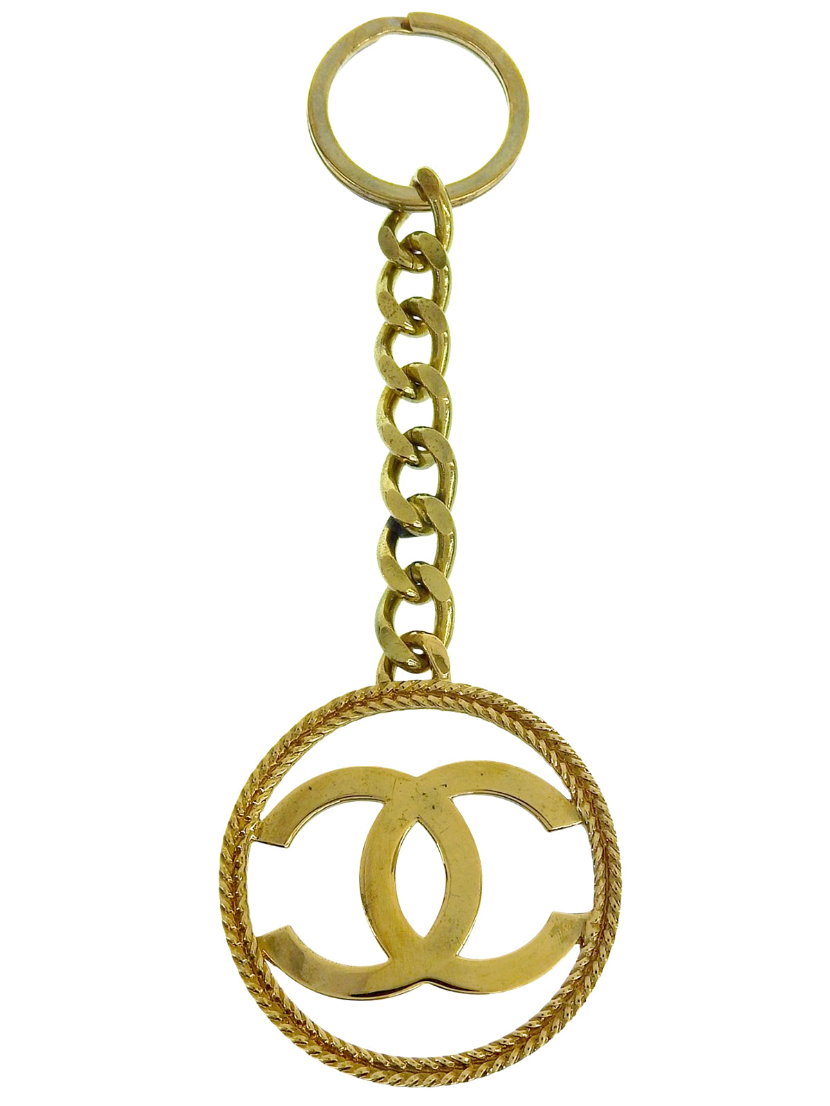 1994年製　サークルカットアウトCCマークキーホルダー　ゴールド