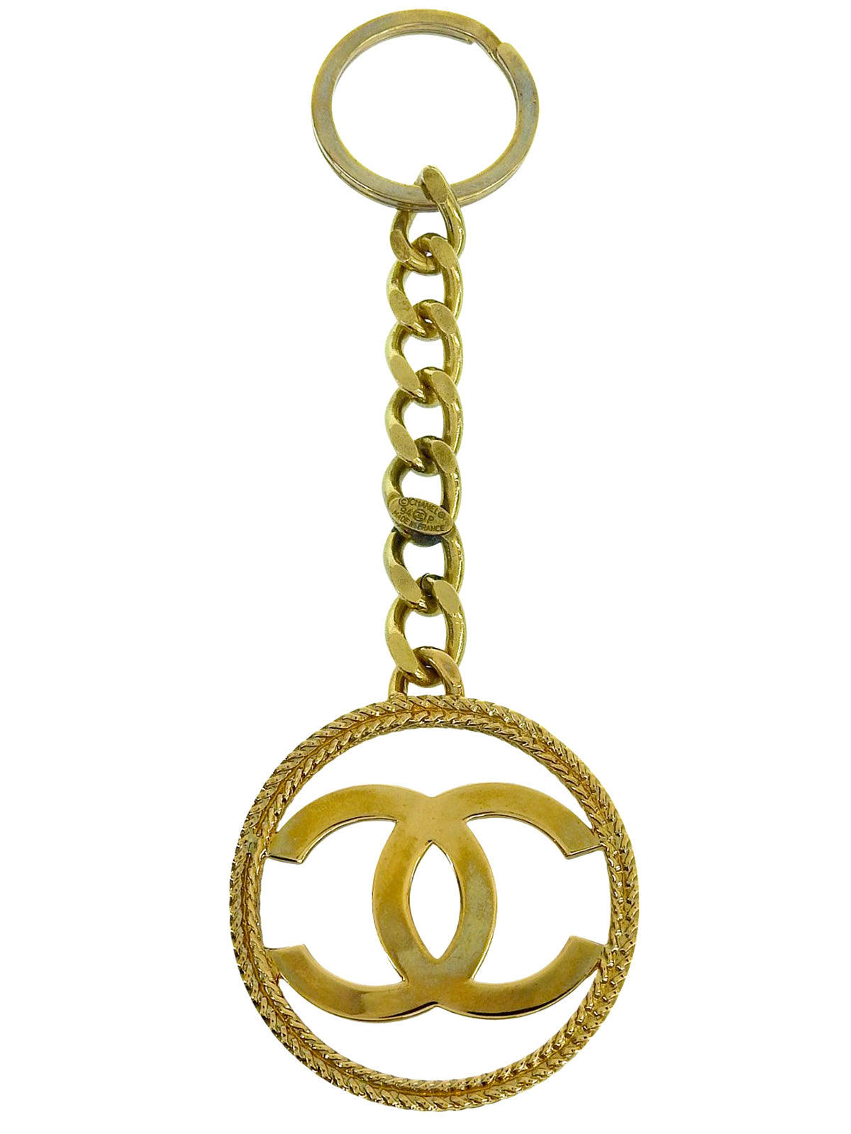 1994年製　サークルカットアウトCCマークキーホルダー　ゴールド