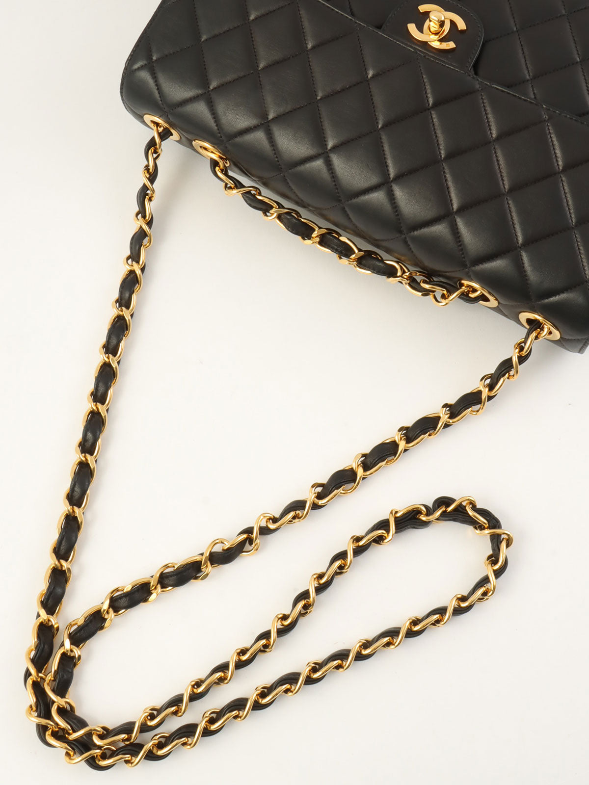 1998 经典翻盖链条包 超大号 黑色