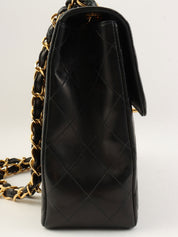 1998 Classic Flap Chain Bag Jumbo Black