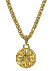 ラウンドマカダムプレートネックレス ゴールド