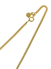 金质圆形碎石项链