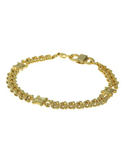 マカダムプレートチェーンブレスレット ゴールド