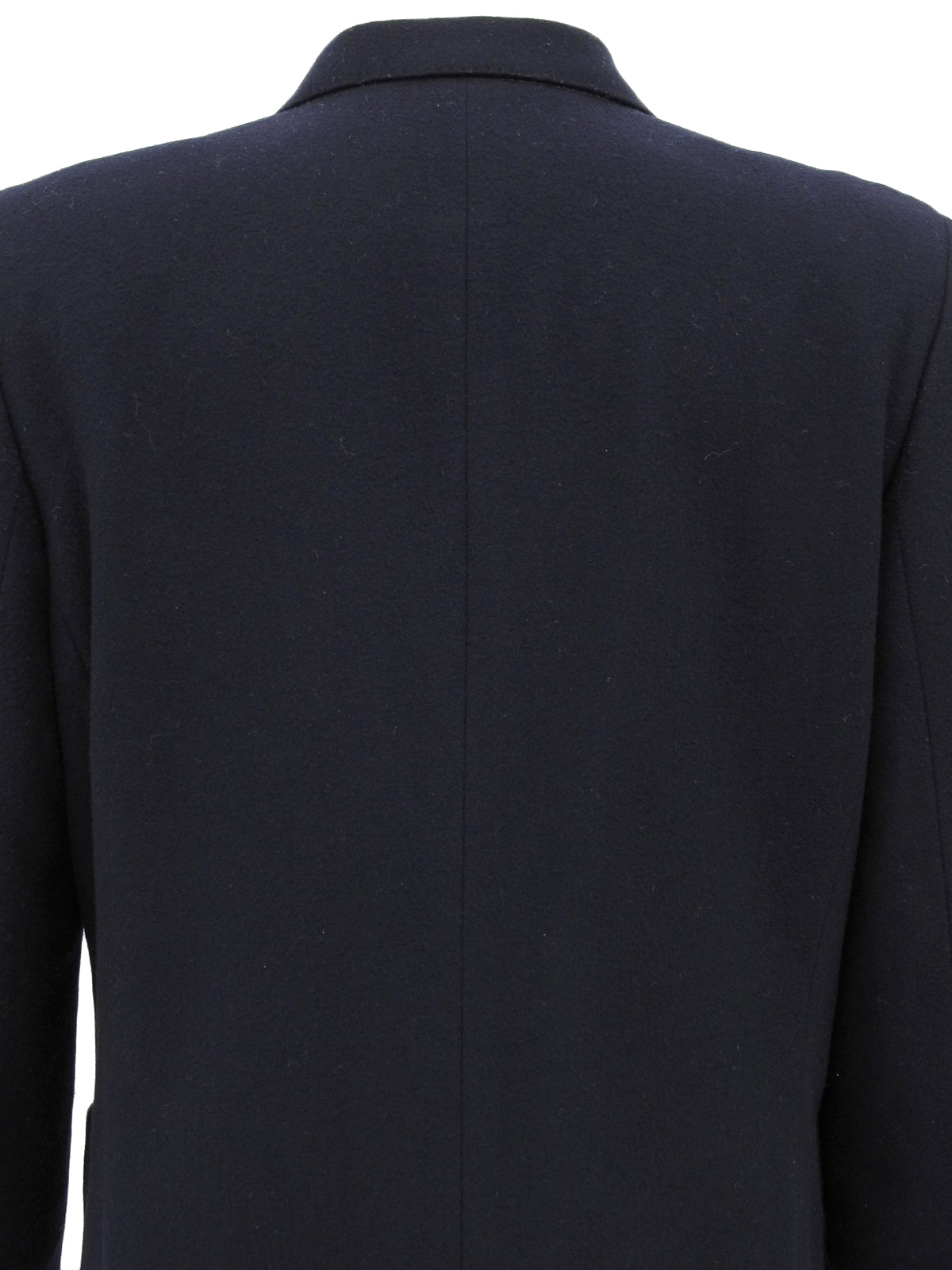 ウールエンブレムロゴダブルブレストジャケット ネイビー