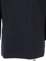 ウールエンブレムロゴダブルブレストジャケット ネイビー