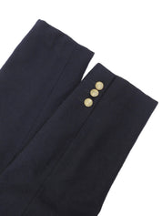 ウールエンブレムロゴダブルブレストジャケット ネイビー