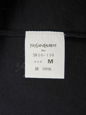 心形水钻刺绣Logo口袋短袖T恤 黑色