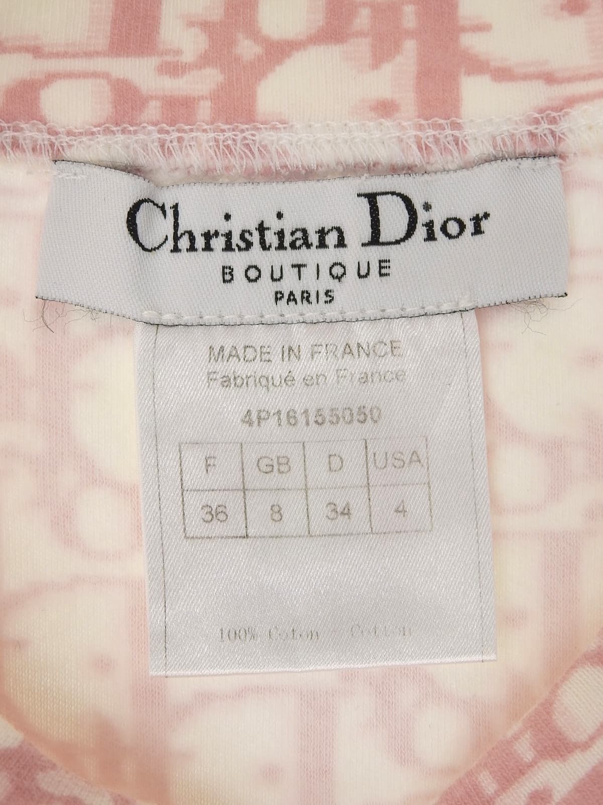 粉/白色 Trotter 图案短袖上衣