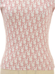 粉/白色 Trotter 图案短袖上衣