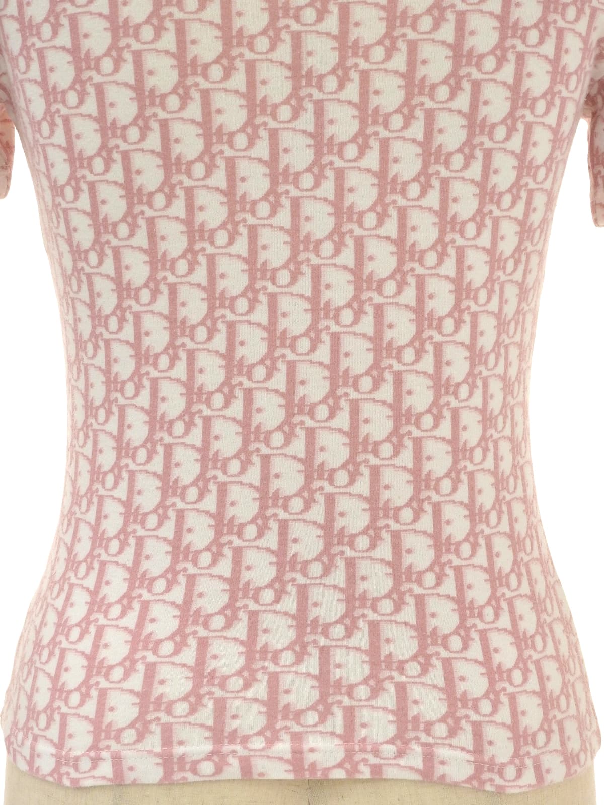 粉/白色 Trotter 图案短袖上衣