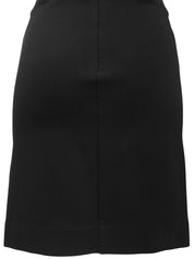 レースアップデザインスカート ブラック