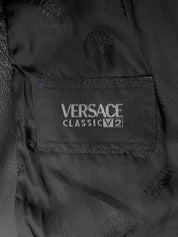 レザーセットアップ ブラック