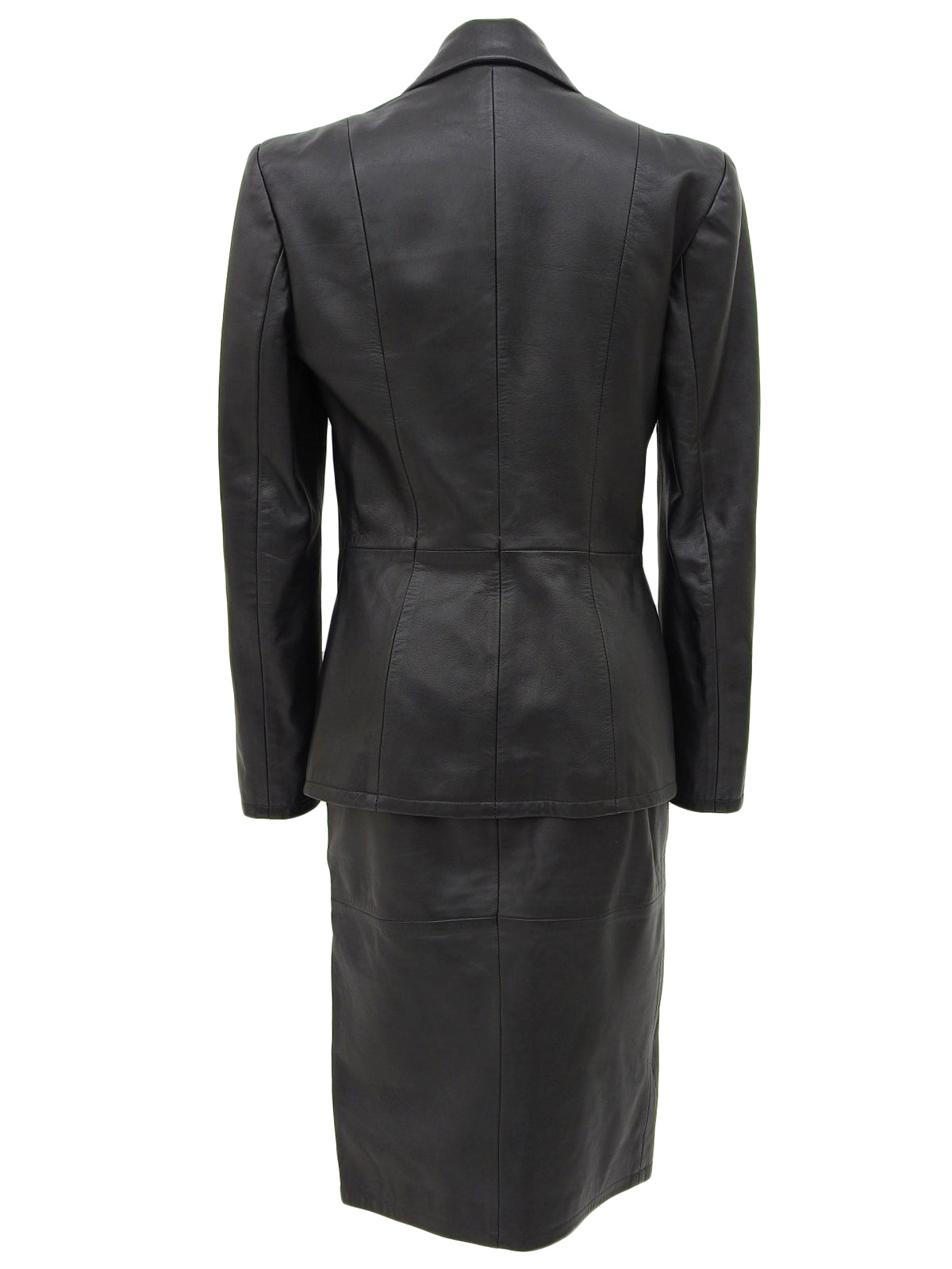 レザーセットアップ ブラック