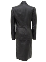 レザーセットアップ ブラック