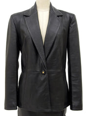 レザーセットアップ ブラック