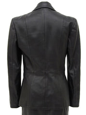 レザーセットアップ ブラック