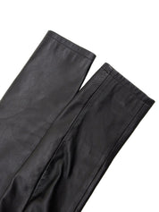 レザーセットアップ ブラック