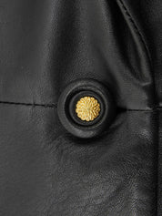 レザーセットアップ ブラック