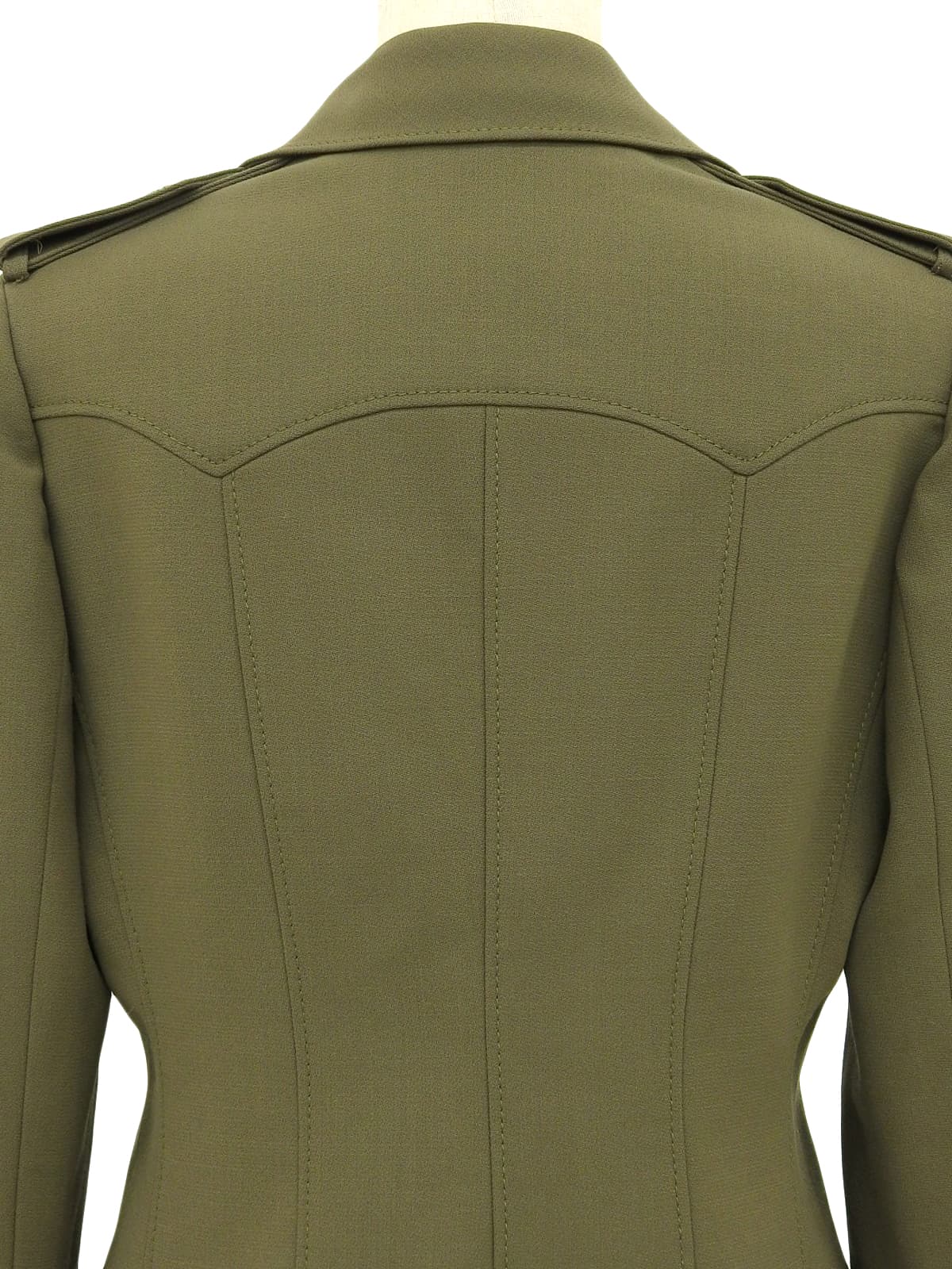 Runtone Star Button Short Jacket, Khaki