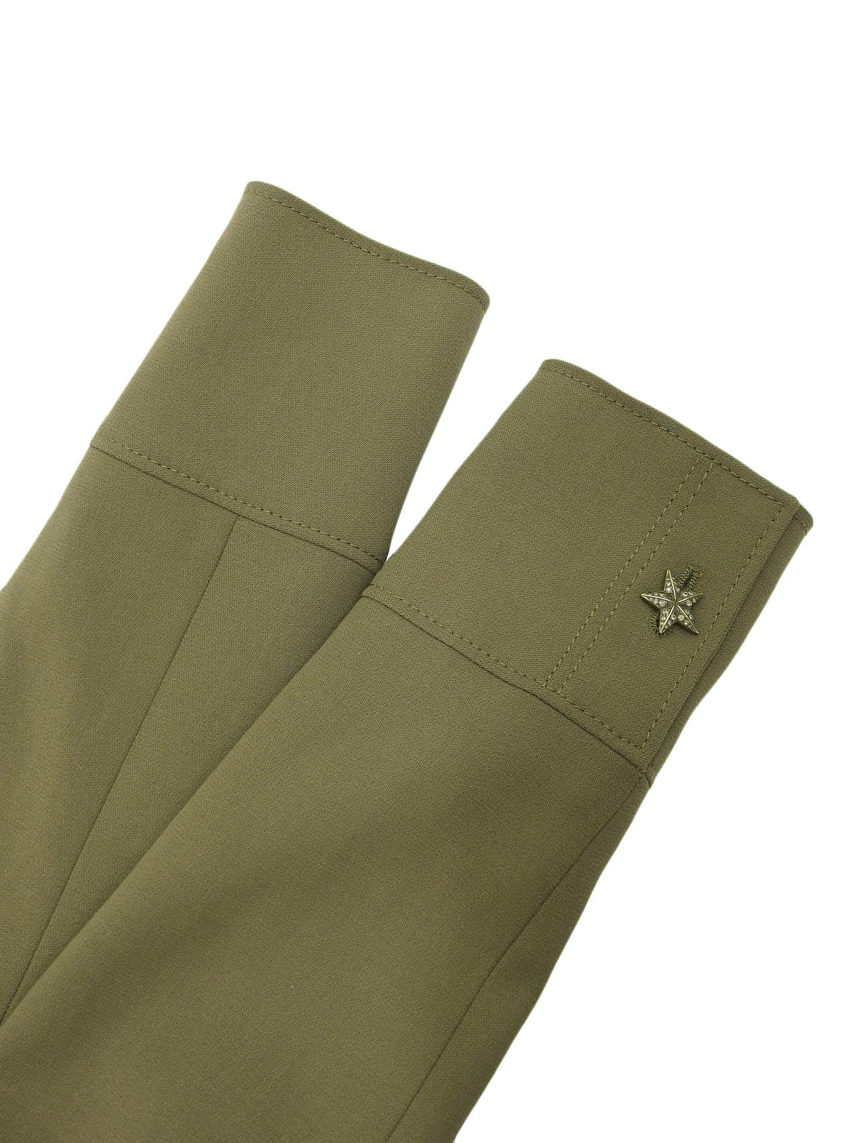 Runtone Star Button Short Jacket, Khaki