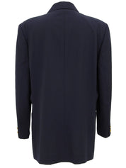 エンブレムロゴ刺繍ジャケット ネイビー