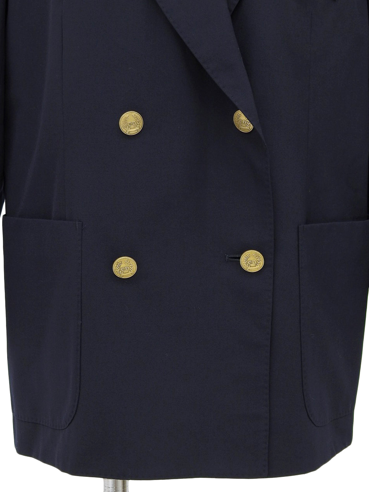 エンブレムロゴ刺繍ジャケット ネイビー