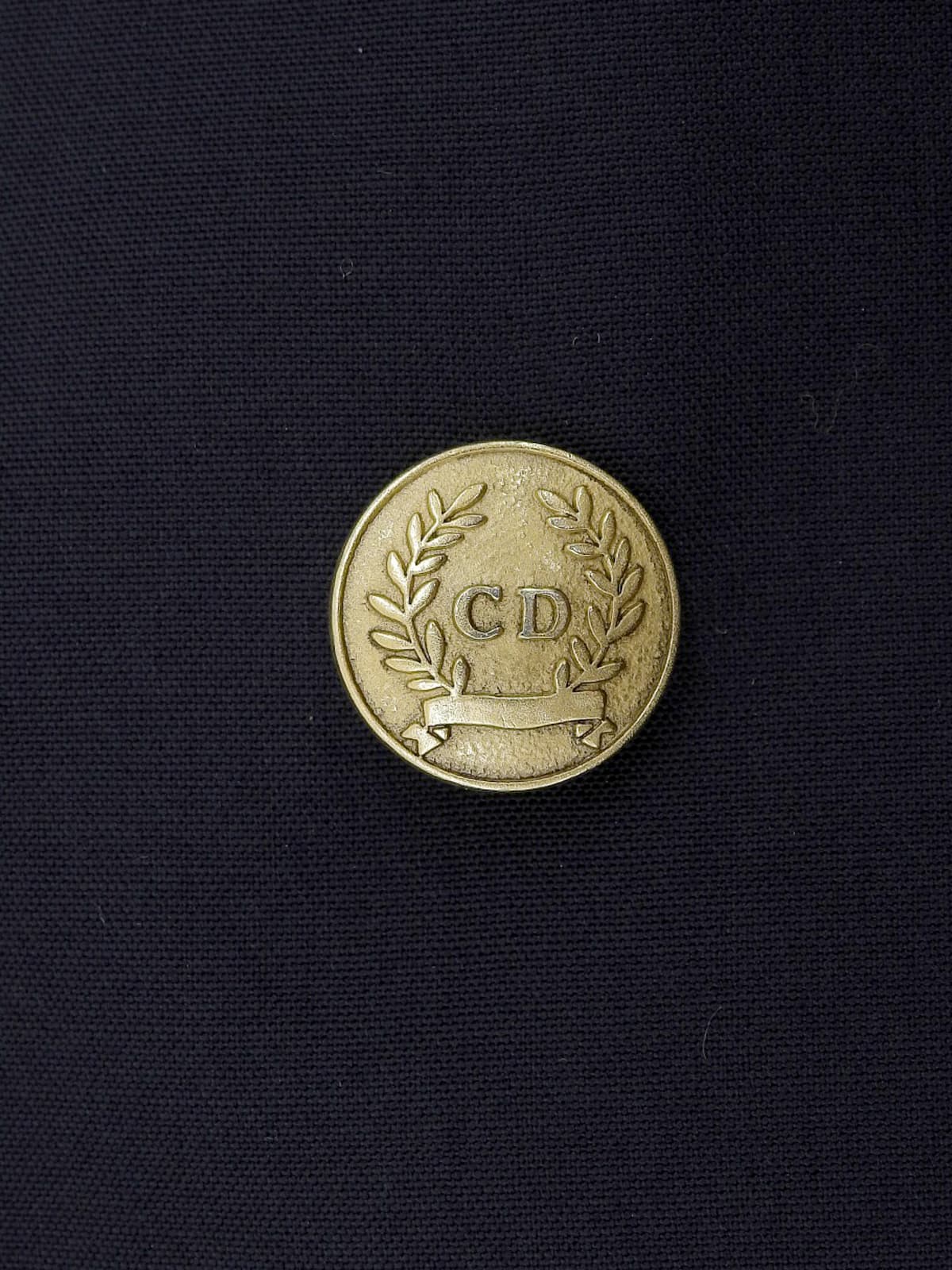 エンブレムロゴ刺繍ジャケット ネイビー