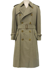 ノバチェックライニングトレンチコート カーキ