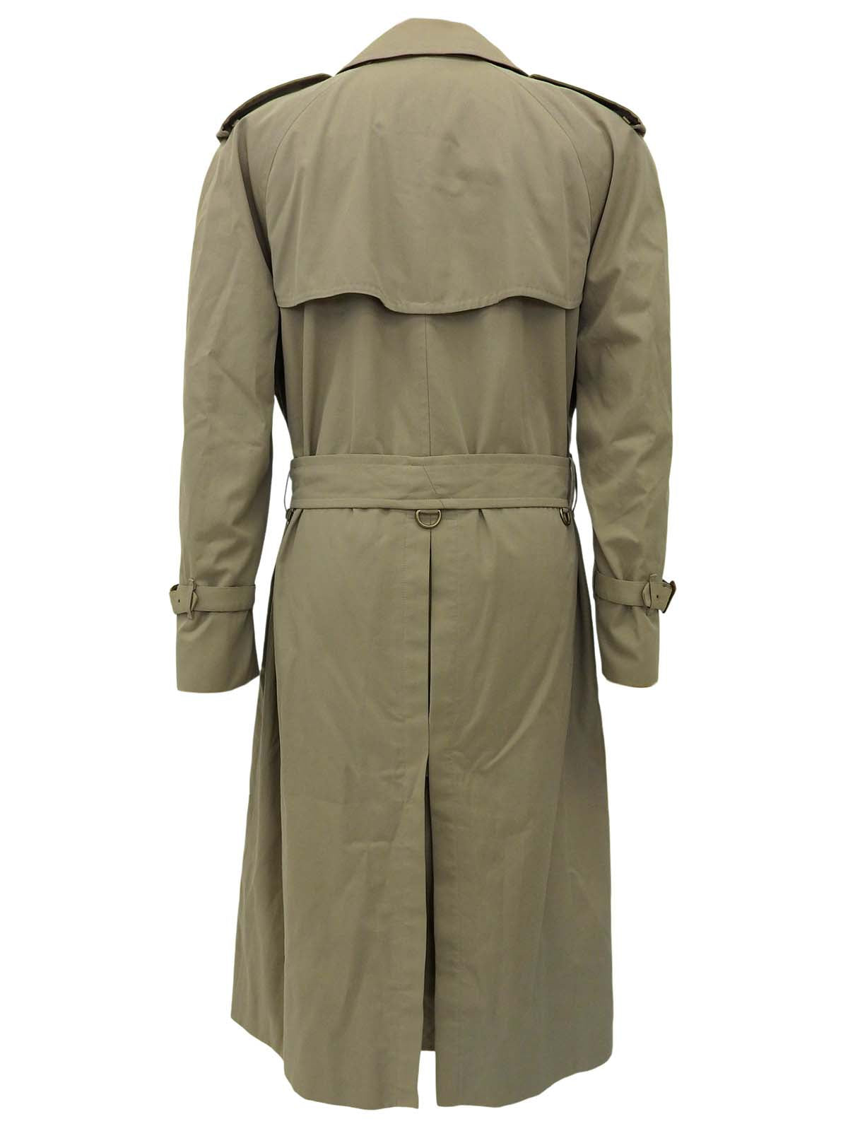 ノバチェックライニングトレンチコート カーキ