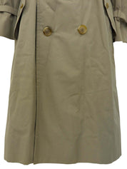 ノバチェックライニングトレンチコート カーキ