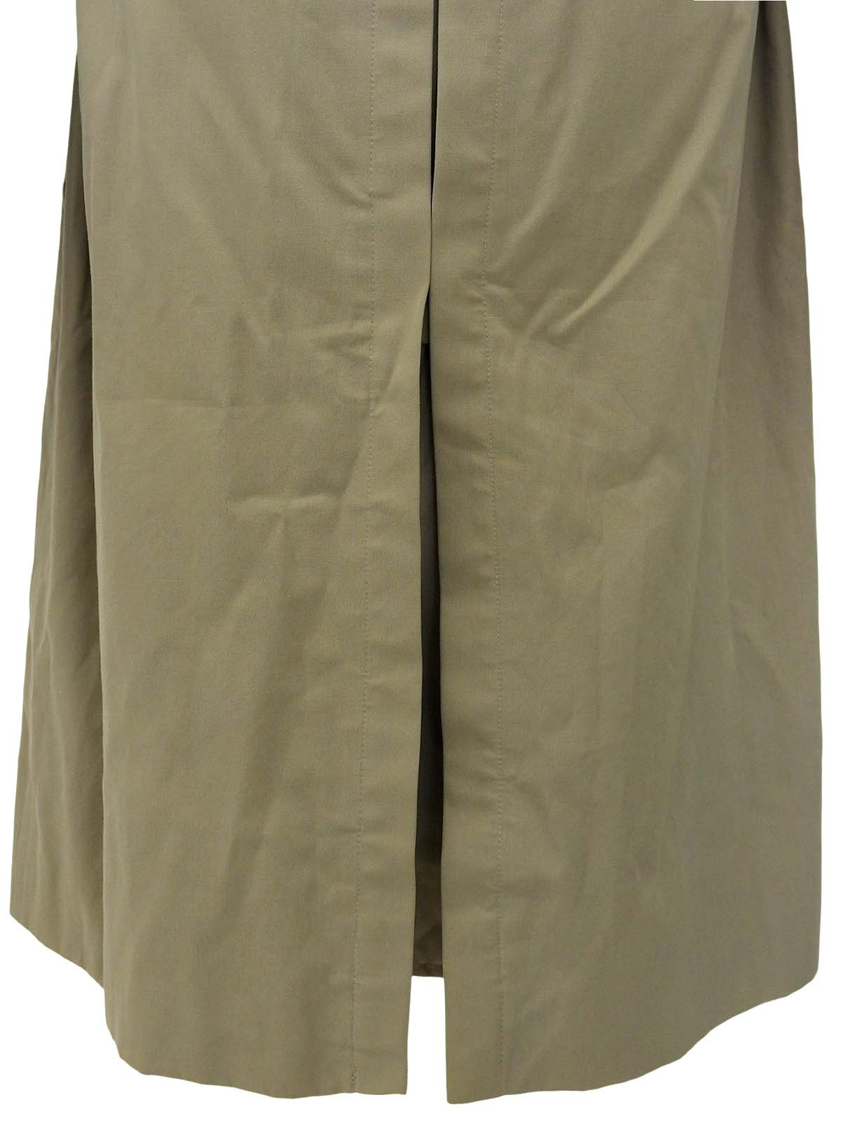 ノバチェックライニングトレンチコート カーキ