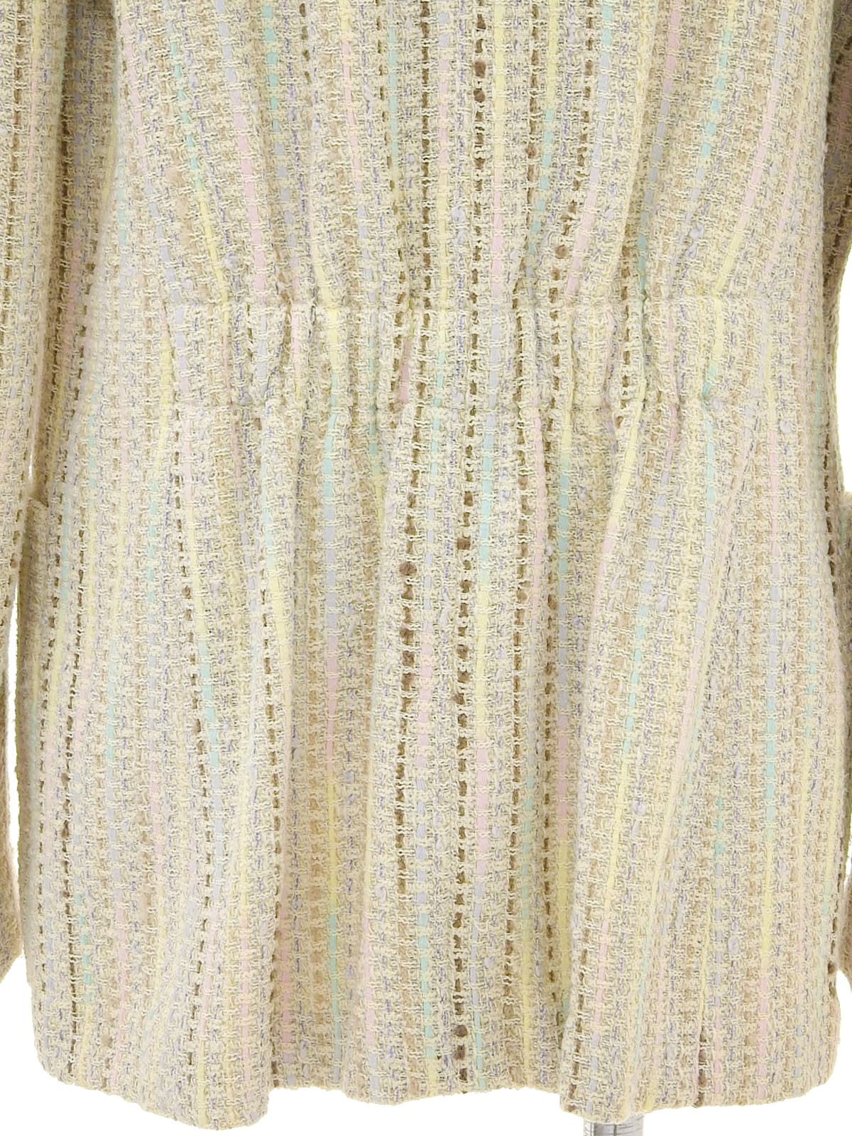 2000年製 ツイードストライプパターンジャケット アイボリー/マルチ