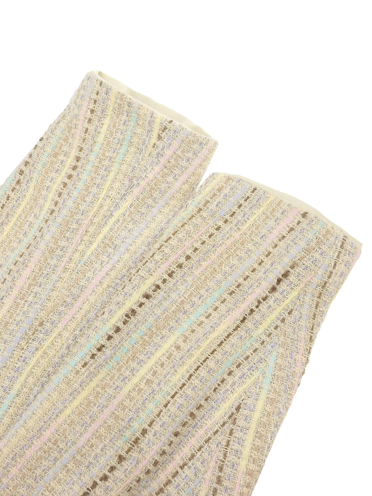 2000年製 ツイードストライプパターンジャケット アイボリー/マルチ