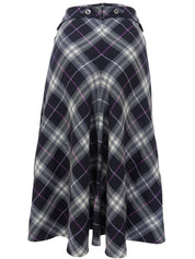 チェックパターンスカート ネイビー/ピンク/ホワイト