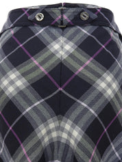 チェックパターンスカート ネイビー/ピンク/ホワイト