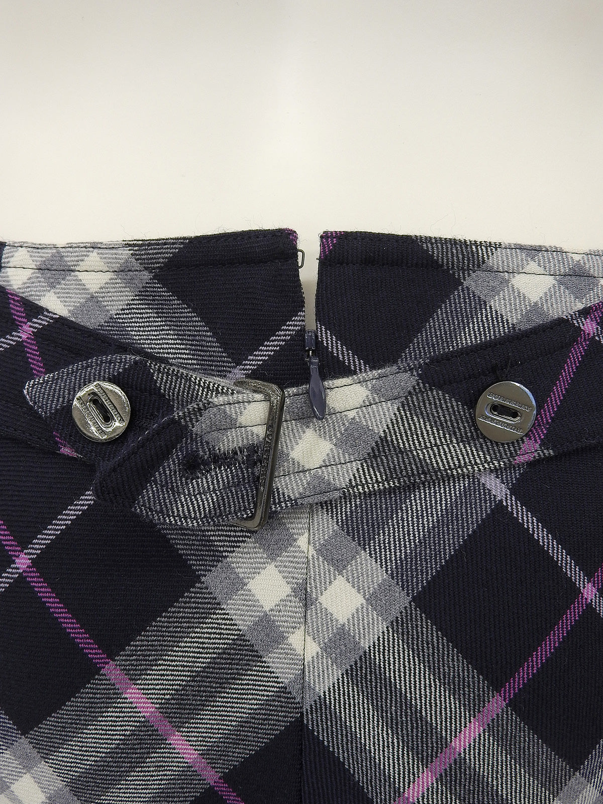 チェックパターンスカート ネイビー/ピンク/ホワイト