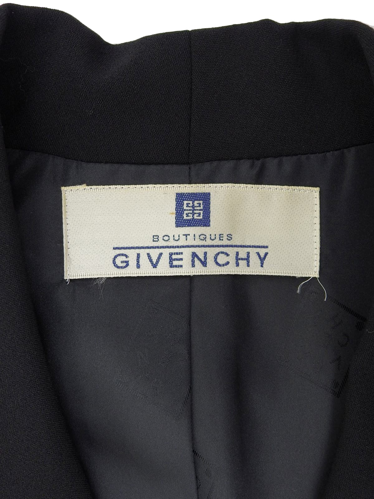 ロゴボタンバックデザインジャケット ブラック