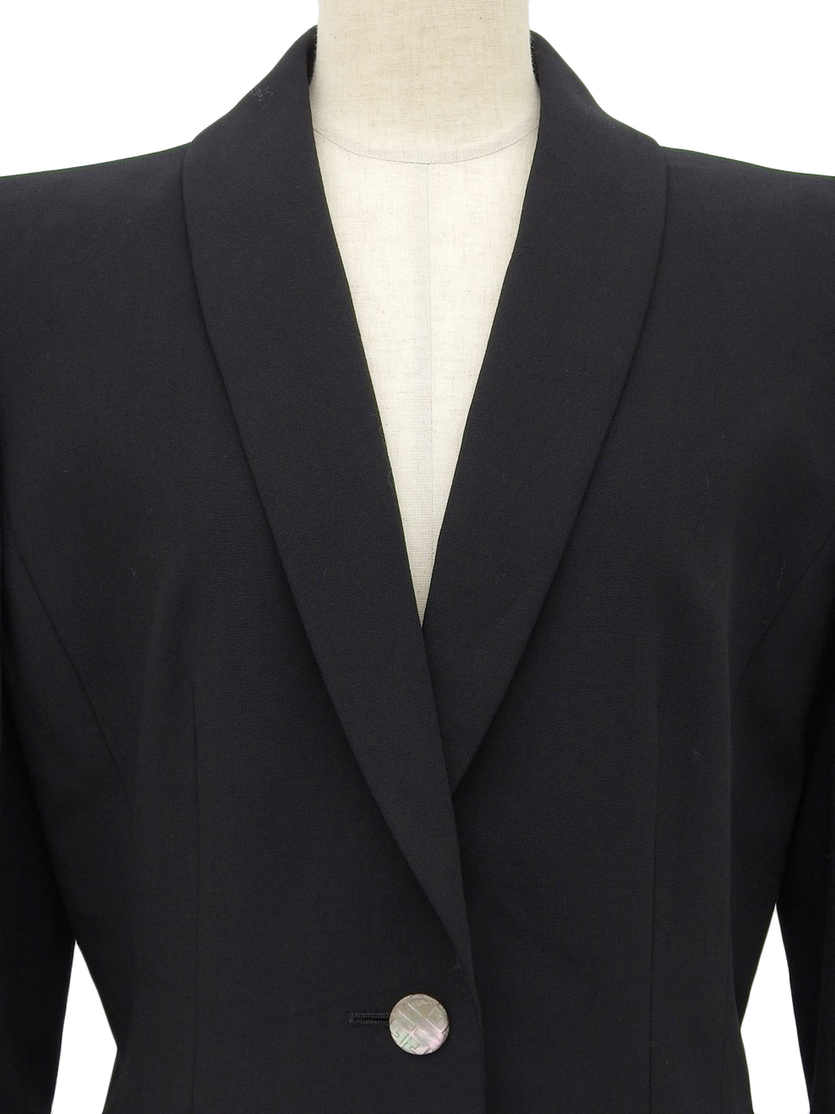 ロゴボタンバックデザインジャケット ブラック