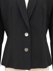 ロゴボタンバックデザインジャケット ブラック