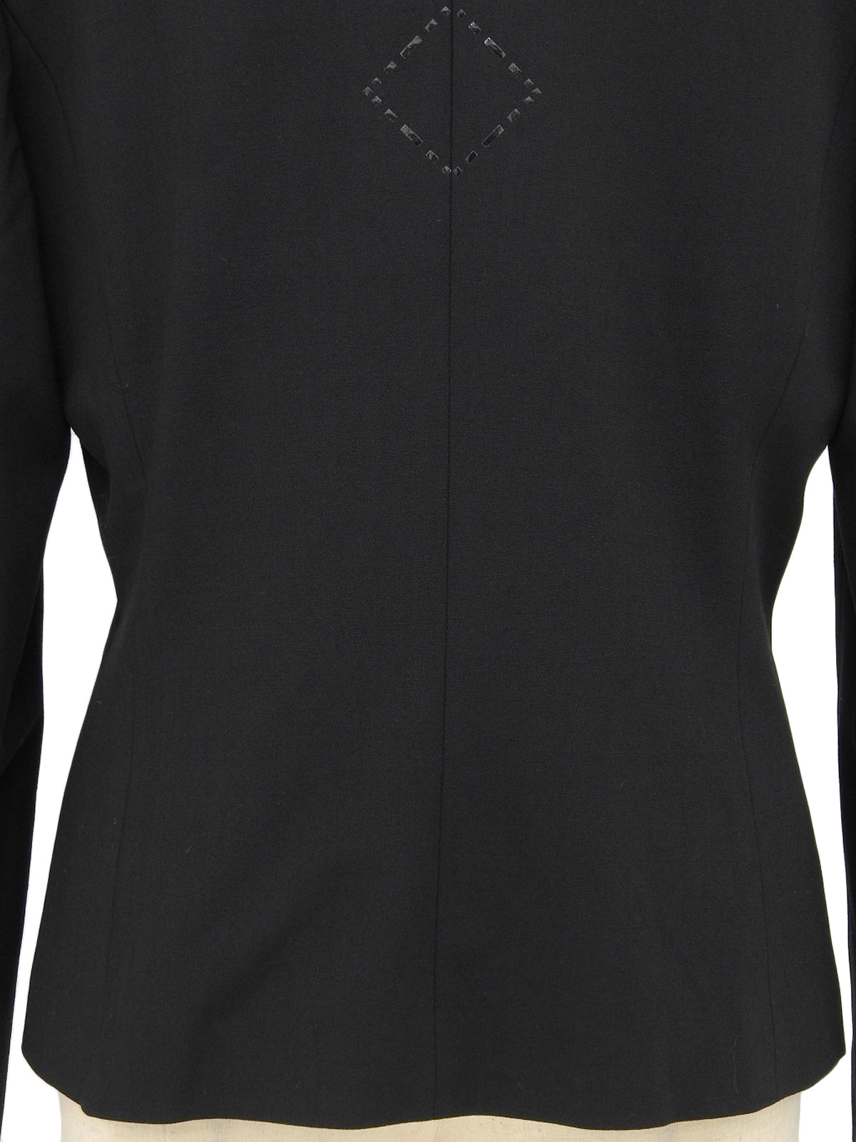 ロゴボタンバックデザインジャケット ブラック