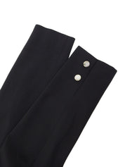 ロゴボタンバックデザインジャケット ブラック