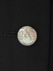 ロゴボタンバックデザインジャケット ブラック