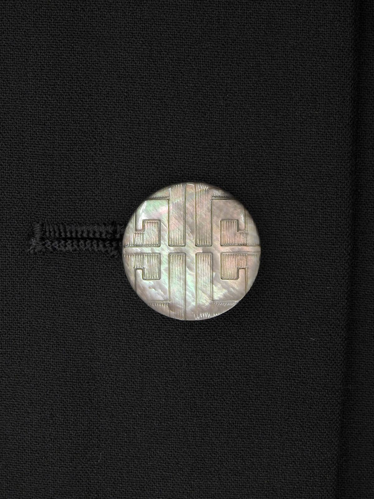 ロゴボタンバックデザインジャケット ブラック