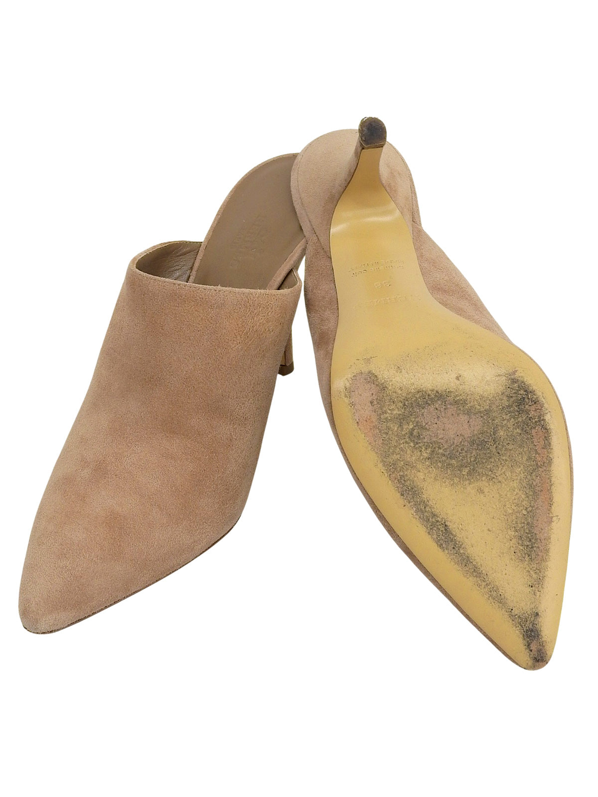 Suede Mules Brown