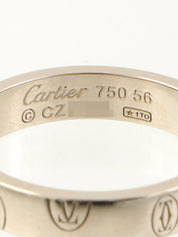 18Kハッピーバースデーリング ホワイトゴールド