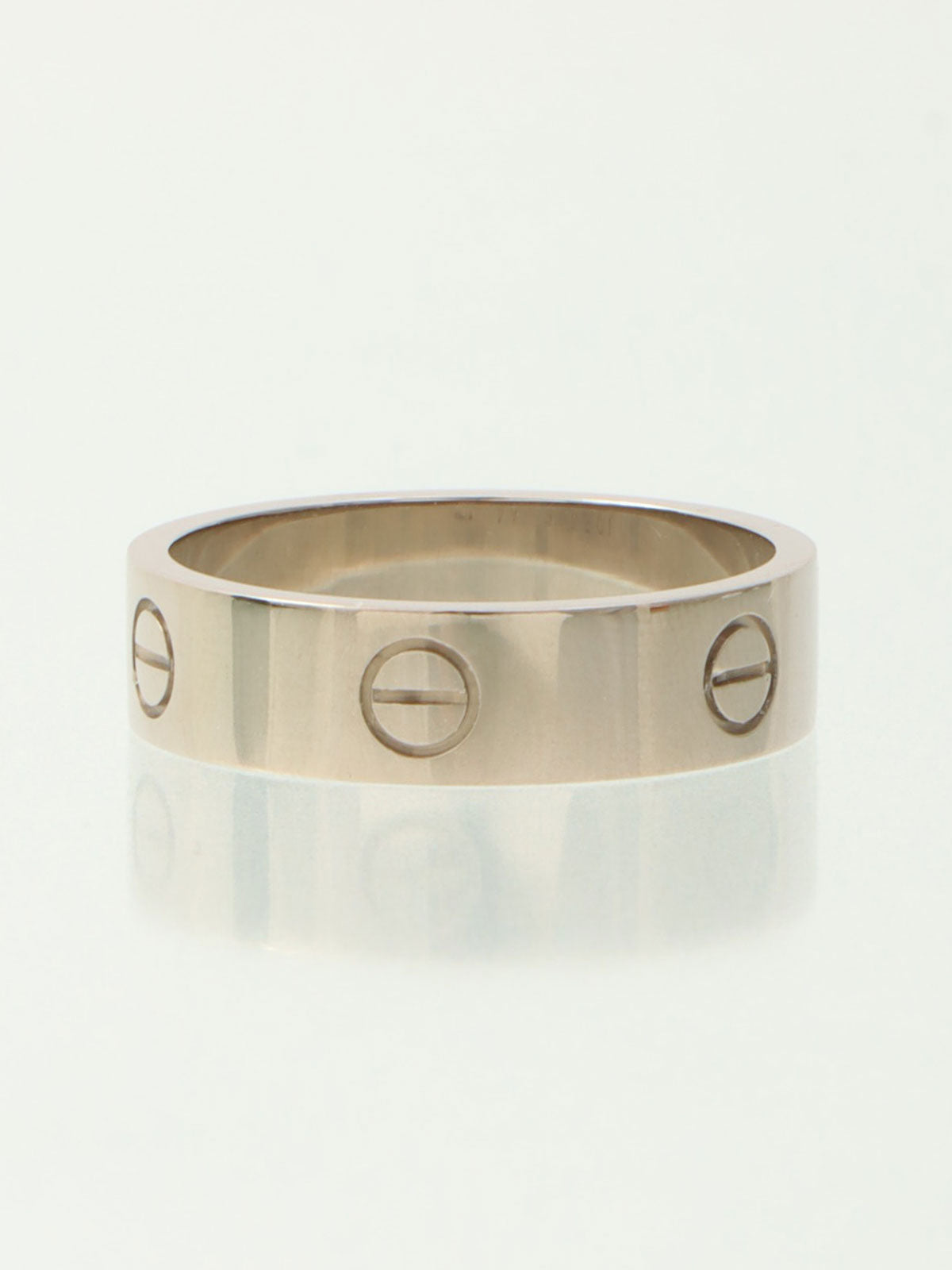 18K Love Ring #64, Silver